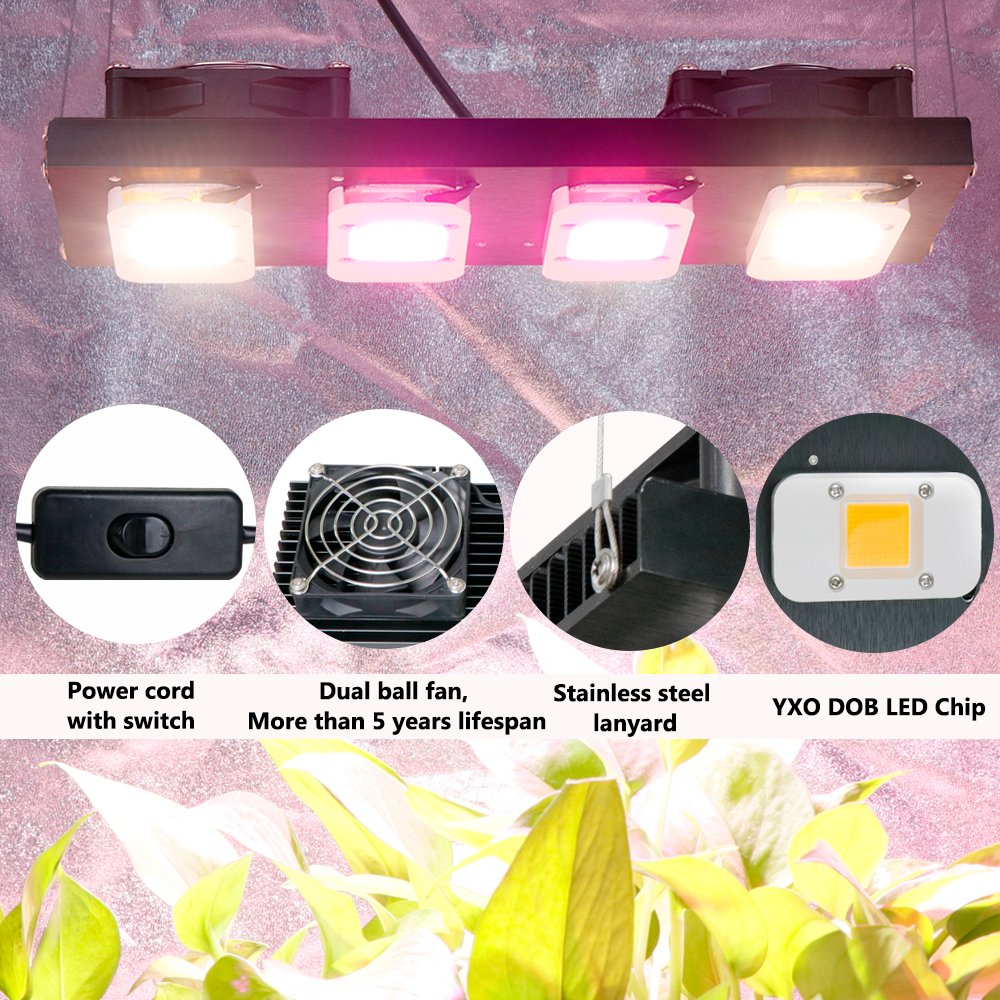 200W Samsung LM283B+ Quantum YXO LED Grow Light - Yxo Leds