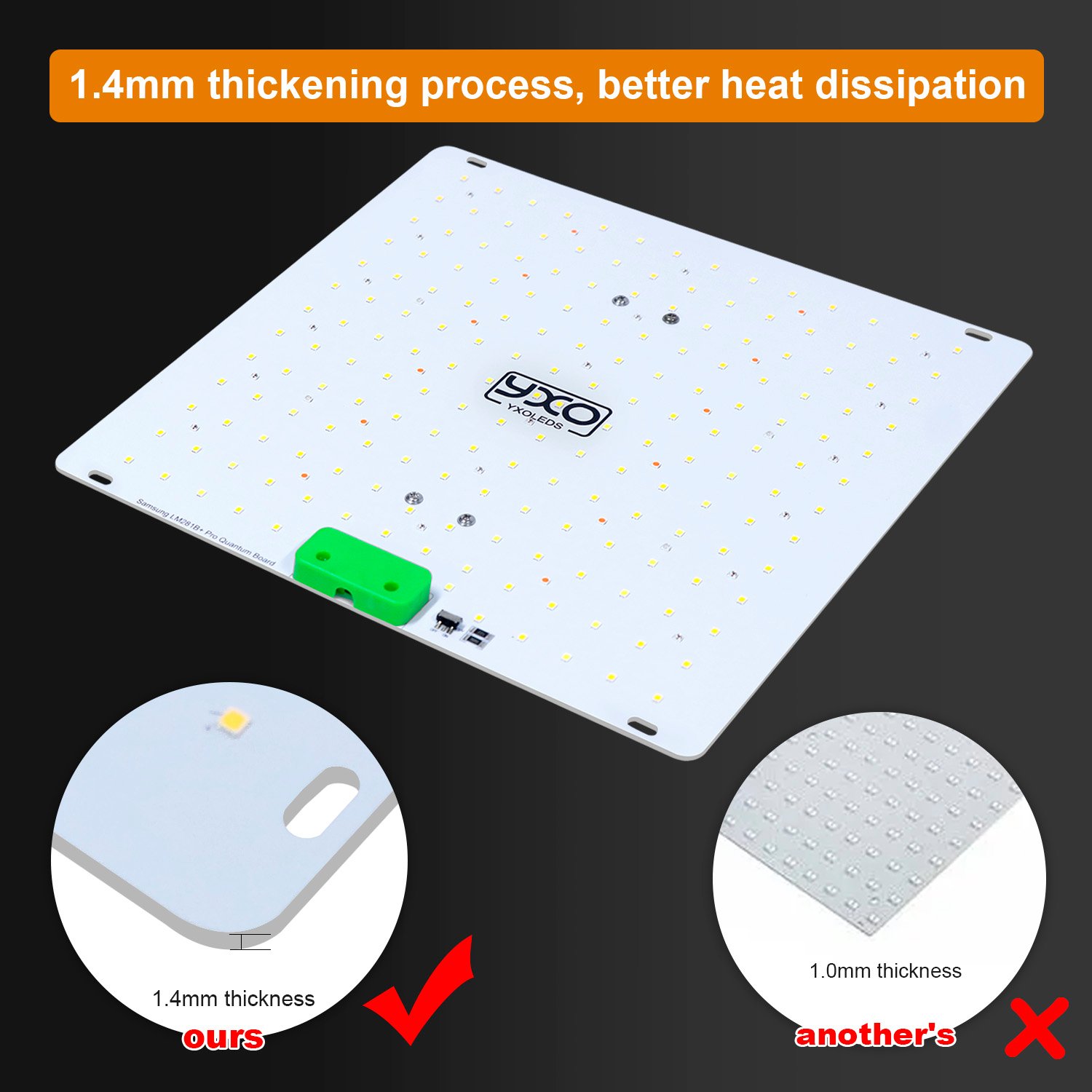 YXO 85W Full Spectrum LED Grow Light SAMSUNG LM281B+Pro - Yxo Leds