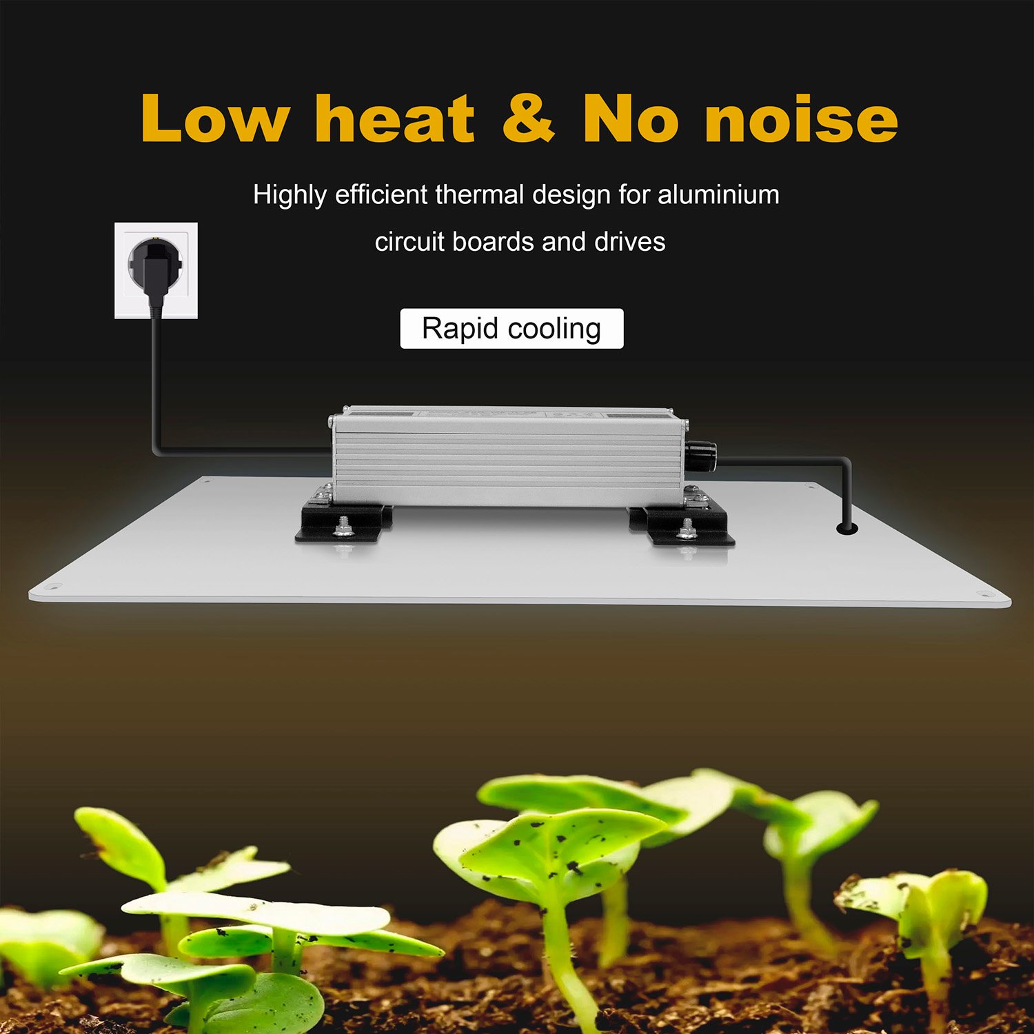 YXO 120W Full Spectrum LED Grow Light SAMSUNG LM281B+Pro - Yxo Leds