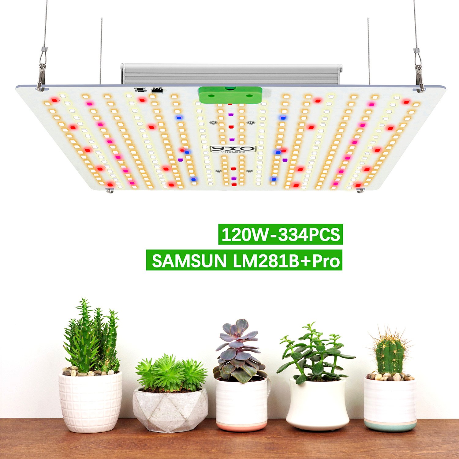 YXO 120W Full Spectrum LED Grow Light SAMSUNG LM281B+Pro - Yxo Leds